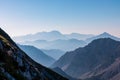 Vertatscha - Scenic view of mountain peak Grintovec in majestic Kamnik-Savinja Alps, Slovenia Royalty Free Stock Photo