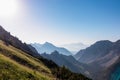 Vertatscha - Scenic view of mountain peak Grintovec in majestic Kamnik-Savinja Alps, Slovenia Royalty Free Stock Photo