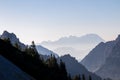 Vertatscha - Scenic view of mountain peak Grintovec in majestic Kamnik-Savinja Alps, Slovenia Royalty Free Stock Photo