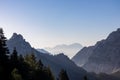 Vertatscha - Scenic view of mountain peak Grintovec in majestic Kamnik-Savinja Alps, Slovenia Royalty Free Stock Photo