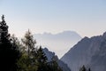 Vertatscha - Scenic view of mountain peak Grintovec in majestic Kamnik-Savinja Alps, Slovenia Royalty Free Stock Photo