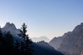 Vertatscha - Scenic view of mountain peak Grintovec in majestic Kamnik-Savinja Alps, Slovenia Royalty Free Stock Photo