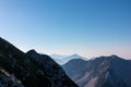 Vertatscha - Scenic view of mountain peak Storzic in majestic Kamnik-Savinja Alps, Slovenia Royalty Free Stock Photo