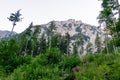 Vertatscha - Scenic view of mountain ridge Begunjscica in untamed Karawanks, border Austria Slovenia