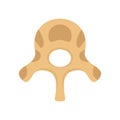 Vertebra disc icon, flat style Royalty Free Stock Photo