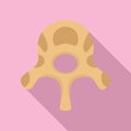 Vertebra disc icon, flat style Royalty Free Stock Photo