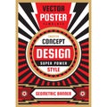 Vertical art poster template in heavy power style. National patriotism freedom vertical banner. Graphic design layout. Music