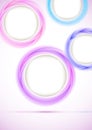 Vertical background with colorful falling circles