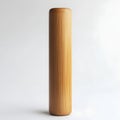 Bamboo cylinder isolated on white background, natural organic material for eco-friendly product Royalty Free Stock Photo