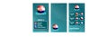Vertical banner of the European Football Championship 2020 for social networks. Banner of Group D, the Croatian national team