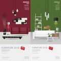 2 Vertical Banner Furniture Sale Design Template