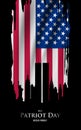 Vertical banner in honor of Patriot day. Royalty Free Stock Photo