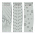 Vertical Banner Set Of Different Three Style Modern Graphic Theme. Royalty Free Stock Photo