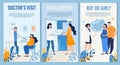 Vertical Banner Set for Maternal Prenatal Service