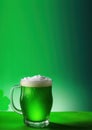 St. Patricks Day, green beer, traditional drinks and dishes, place for text