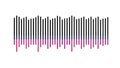 Vertical Bar Sound Wave Equalizer Vector Graphic for Audio Design, vector design Generative AI Royalty Free Stock Photo