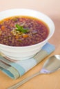 Vertical barley beef soup Royalty Free Stock Photo