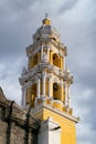 Vertical of the Basilica Cathedral of Puebla in Mexico.. Royalty Free Stock Photo
