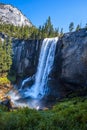 Vertical beautiful shot of the Vernal Falls waterfall of Yosemite National Park in the USA Royalty Free Stock Photo