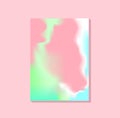 Vertical beauty pastel blurred template for cosmetician and spa salon, visiting card, web banner, leaflet, brochure, flyer, presen