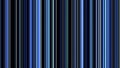 Vertical blue parallel lines moving from right to left on black background, seamless loop. Animation. Narrow neon