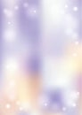 Vertical bokeh gradient winter background with snow border Royalty Free Stock Photo