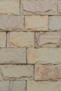 Vertical Brick Sand Retro Color Stone Wall Masonry Texture Background Rough Brickwork Solid Royalty Free Stock Photo