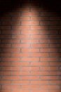 Vertical brick wall texture with light from above