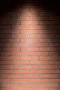 Vertical brick wall texture with light from above Royalty Free Stock Photo