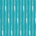 Vertical broken up painterly lines seamless vector pattern background. Parallel striped geometric tribal design on aqua