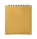 Vertical brown writing notebook