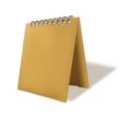 Vertical brown writing notebook