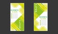 Vertical Business Flyer Template - Roll Up Banner Fresh Brochure Annual Report - Colorful Long Length Leaflet Layout Template Royalty Free Stock Photo
