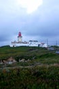 Vertical of the Capo Da Roca Lighthouse in Portugal