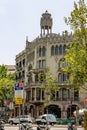 Vertical of the Casa Lleo Morera in Passeig de Gracia avenue, Barcelona, Catalonia, Spain.