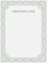 Vertical certificate template