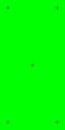 Vertical chroma key green screen with motion tracking marks. Ideal for adding VFX in social media videos. Vector Royalty Free Stock Photo