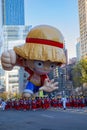 Monkey D. Luffy balloon in the Macy\'s Thanksgiving Day Parade 2023