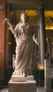 Vertical closeup shot of the statue of Livia As Ceres in the museum