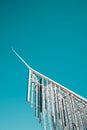 Vertical closeup of SMAR architecture studio designs swaying light-up tower for Silicon valley