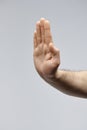 Male Hand Showing Stop Gesture Royalty Free Stock Photo