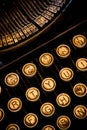 Vertical Closeup Typewriter