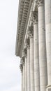 Vertical Corinthian stone columns at Utah State Capital Building facade in Salt Lake City Royalty Free Stock Photo