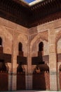 Vertical of the court of the Madrasa Bou Inania in Fez, Morocco, Africa