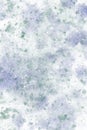 Vertical delicate light monochrome watercolor background. Green and blue pastel watercolor stains and specks on background Royalty Free Stock Photo