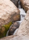 Vertical detail of a small waterfall