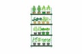 Vertical farming hydroponics isolated Royalty Free Stock Photo