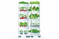 Vertical farming hydroponics isolated Royalty Free Stock Photo