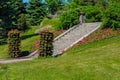 Vertical flowerbed in Hanko city park