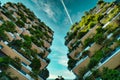 Vertical Forest Bosco Verticale Innovative Green House Skyscraper representing commitment to sustainable economy designed by